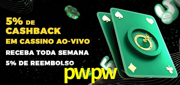 Promoções do cassino ao Vivo pwpw